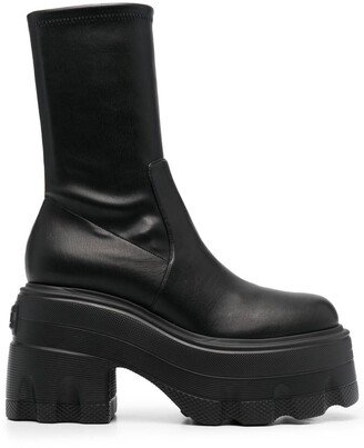 Pull-On Platform Boots