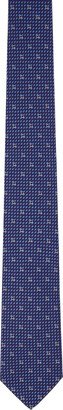 Navy & Blue Gancini Print Tie