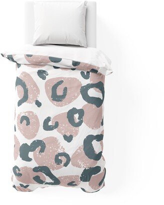 SHEESHE PINK AND GREY College Dorm Comforter By Terri Ellis