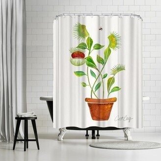 71 x 74 Shower Curtain, Venus Fly Trap by Cat Coquillette