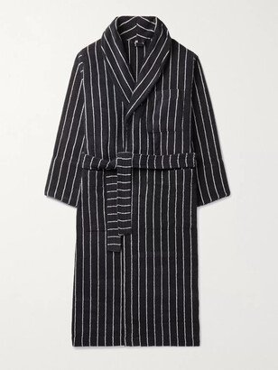 Striped Organic Cotton-Terry Robe