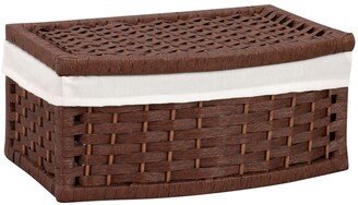 Paper Rope Woven Basket with Lid