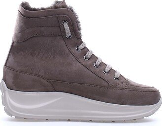 Candice Cooper Spark Vancouver Genuine Shearling High Top Sneaker