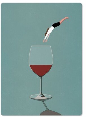 Magnets: Wine Dive Magnet, 4X5.5, Multicolor