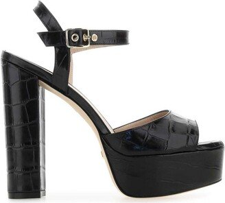 Ryder Embossed Platform Sandals