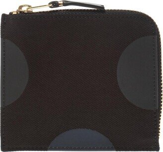 Polka Dot Wallet Unisex - Black-AA