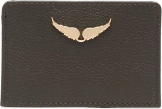 ZV Pass logo-plaque leather cardholder