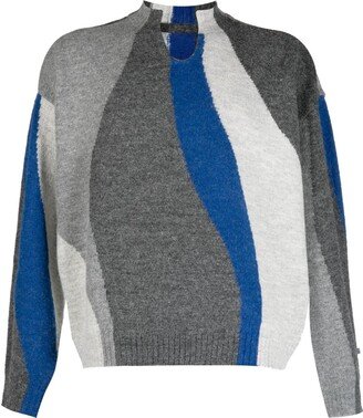 Brushed-Effect Drop Shoulder Jumper