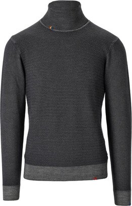 String Grey Turtleneck Jumper