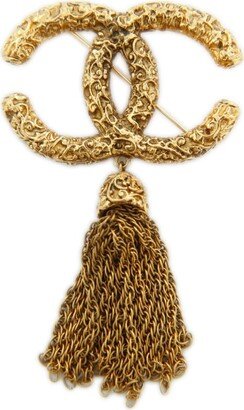 1993 Interlocking CC tassel brooch