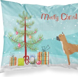 Boxer Merry Christmas Tree Fabric Standard Pillowcase