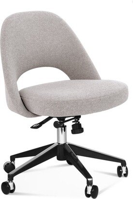 Mid Century Modern Office Chair Saarinen Executive Side Chair with Casters Cashmere