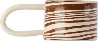 Henry Holland Studio SSENSE Exclusive Brown & White Loop Mug