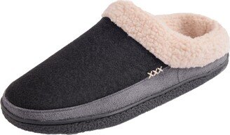 Alpine Swiss Mens Memory Foam Clog Slippers Fleece Fuzzy Slip On House Shoes