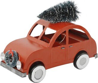 13In L Led Tin Car W/ Tree