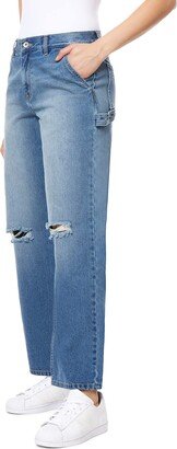 Women's Carpenter Denim Low-Rise Insta Classic Juniors Jeans