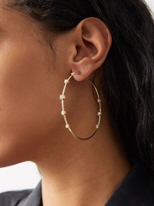 Sophia Diamond & 14kt Gold Hoop Earrings