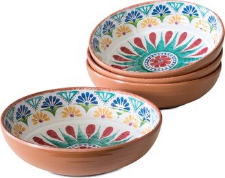 Rio Medallion Cereal Bowl, 8 x 2.2, 43.3 oz., Melamine, Set of 6