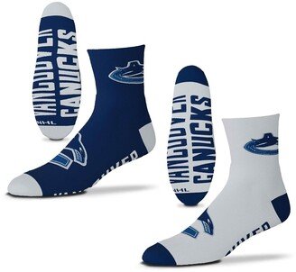 Men's Vancouver Canucks 2-Pack Team Quarter-Length Socks