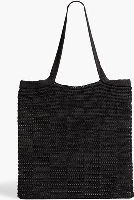 Open-knit linen tote