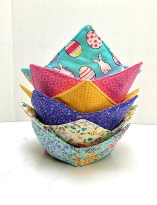 Microwave Safe Bowl Holder, Easter, Bunny, Cozy, Hot Reversible, Soup Cozies, Gifts For Her, Kitchen Decor