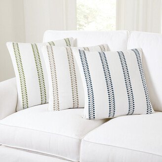 Hollis Ditsy Stripe Pillow Natural