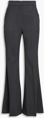 Wool-blend flared pants