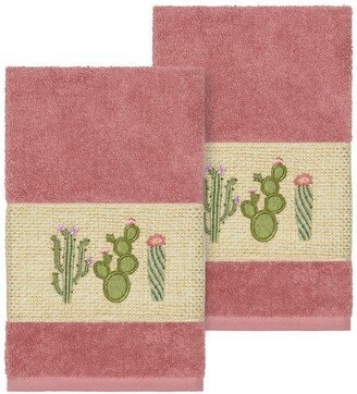 Tea Rose Mila Embellished Hand Towel - Set of 2