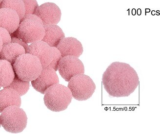 Unique Bargains Pom Felt Balls Fabric 1.5cm 15mm for Crafts Project DIY 100 Pcs