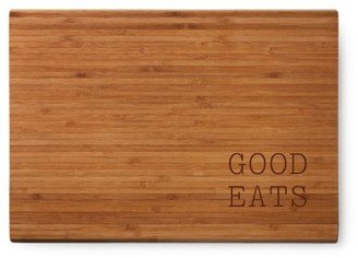 Cutting Boards: Good Eats Cutting Board, Bamboo, Rectangle Ornament, White