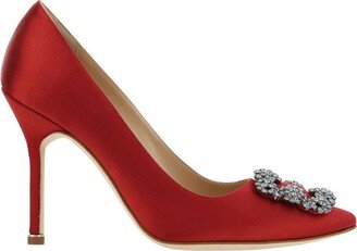 Hangisi Satin Buckle Embellished Pumps-AA