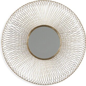 Primrose Valley Spiral Metal Geometric Wall Mirror