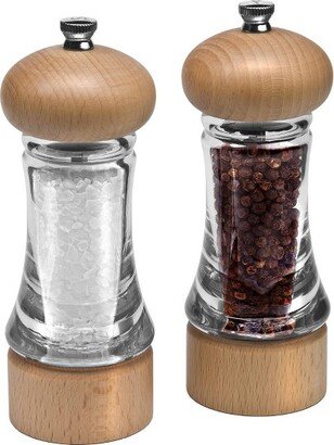 6.5 Beech Wood Salt and Pepper Mill Gift Set