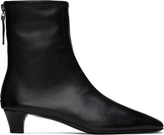 Teurn Studios SSENSE Exclusive Black Glove Ankle Boots