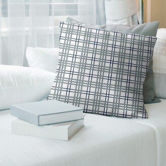 Dallas Football Luxury Plaid Accent Pillow-Faux Suede