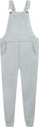 Swoveralls Unisex Super Soft Sweatpant Overalls - Light Heather Grey, L