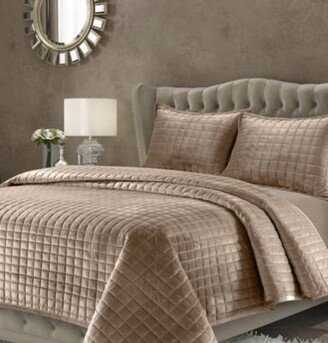 Florence Velvet Solid Oversized Quilt Set