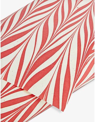 Selfridges Edit Hand-marbled Abstract-pattern Recycled-cotton Paper Wrapping Paper-AD