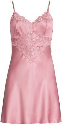 Bailey Lace-Up Satin Chemise