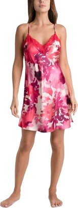 Women's Greer Printed Satin Charmeuse Chemise