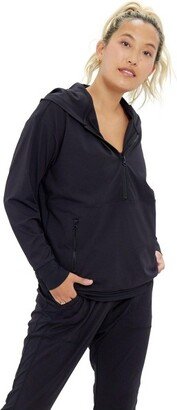Maternity Ultimate Nursing Pullover Sweater Black Size M