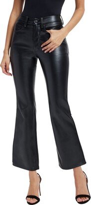 Good Legs Crop Faux Leather Mini Bootcut Pants