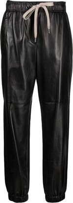 Leather Elasticated Waistband Trousers