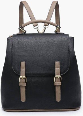 Jen & Co. Brooks Convertible Backpack In Black