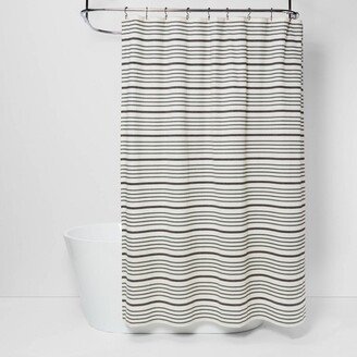 Striped Shower Curtain Black/White