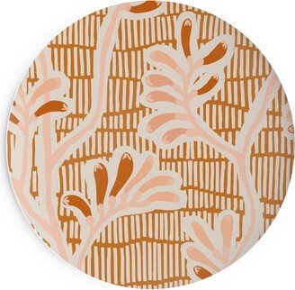 Salad Plates: Kangaroo Paw - Floral Salad Plate, Pink