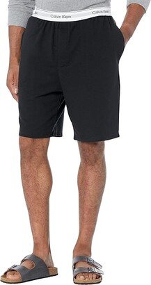 Modern Cotton Lounge Sleep Shorts (Black) Men's Pajama