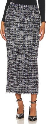 Tweed Straight Maxi Skirt