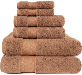 Long Staple 6Pc Turkish Cotton Towel Set-AC