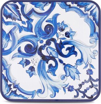 medium Mediterranean-print tray